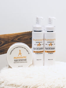 PACK ARGANCOUNTRY - SHAMPOING + APRÈS-SHAMPOING + MASQUE CAPILLAIRE 
